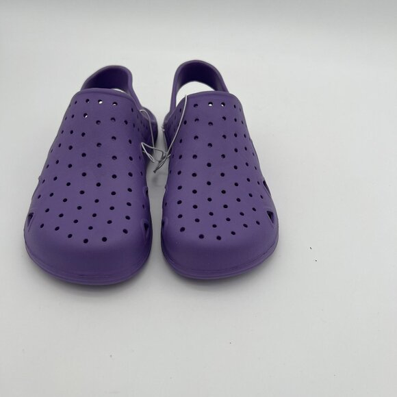 Purple Kids Slip-On Clogs With Adjustable Strap & Ventilation Holes US 2-3 - Picture 4 of 6